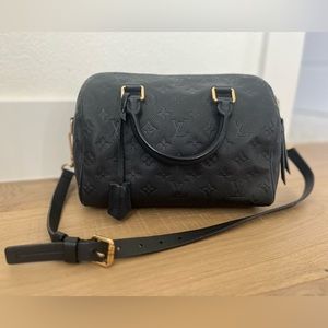 LOUIS VUITTON
Empreinte Speedy Bandouliere 25 NM Black